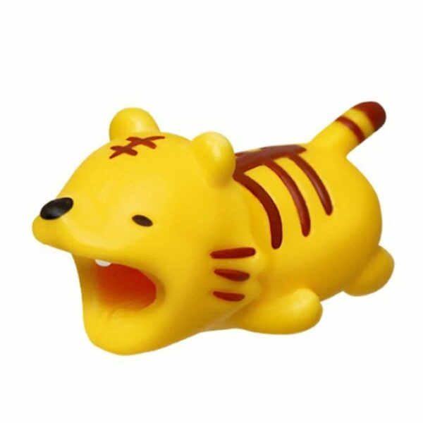 Protector cablu USB iPhone, Android Cable Bite animal set 4 buc. - imagine 4