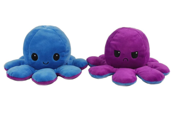 Mood Octopus- Oferta Speciala Caracatita Reversibila de plush - imagine 12