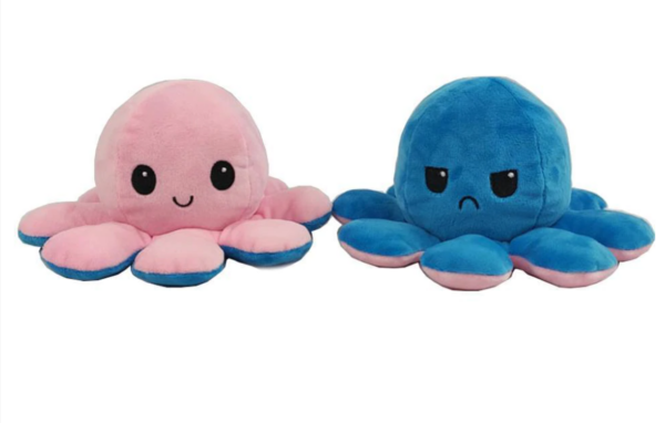 Mood Octopus- Oferta Speciala Caracatita Reversibila de plush - imagine 3