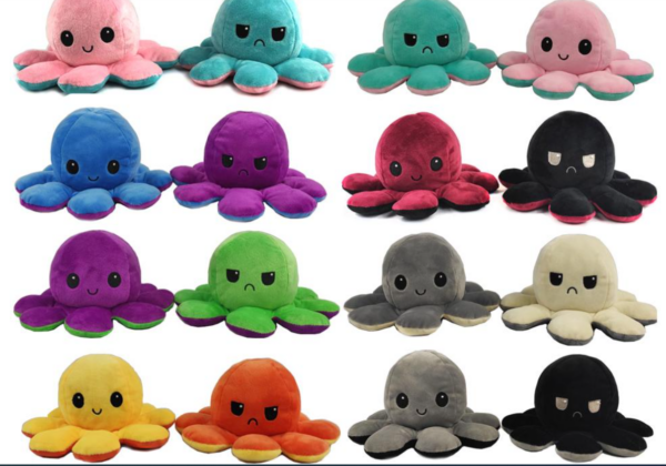 Mood Octopus- Oferta Speciala Caracatita Reversibila de plush - imagine 2